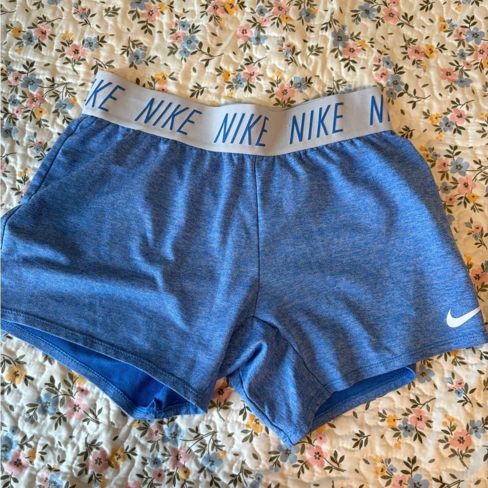Nike Blue Athletic Shorts with Compression Fit